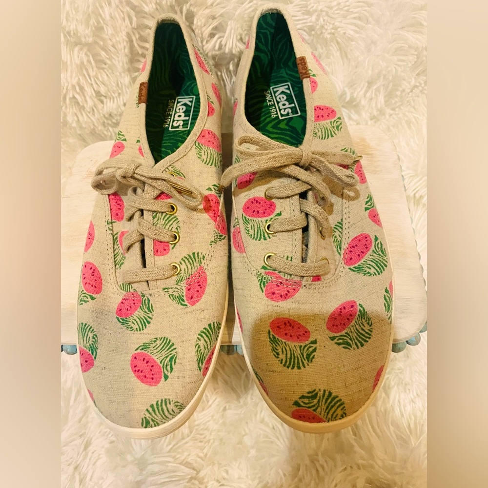 Keds Canvas Watermelon Shoes Size 11 sneakers